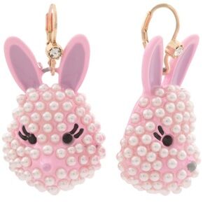 COPY - Betsey Johnson Pink Bunny Earrings